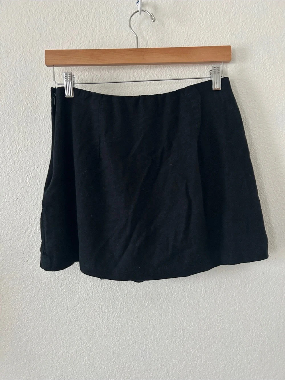 Black Wrap Mini Skort - Picture 3 of 3
